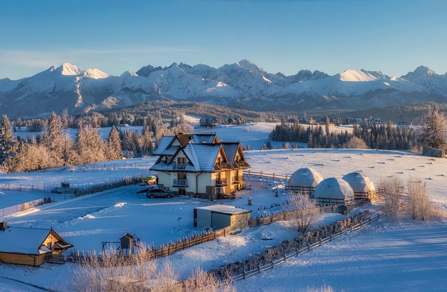 מלון זקופאנה Tatry Mountain Glamp Z Jacuzzi מראה חיצוני תמונה